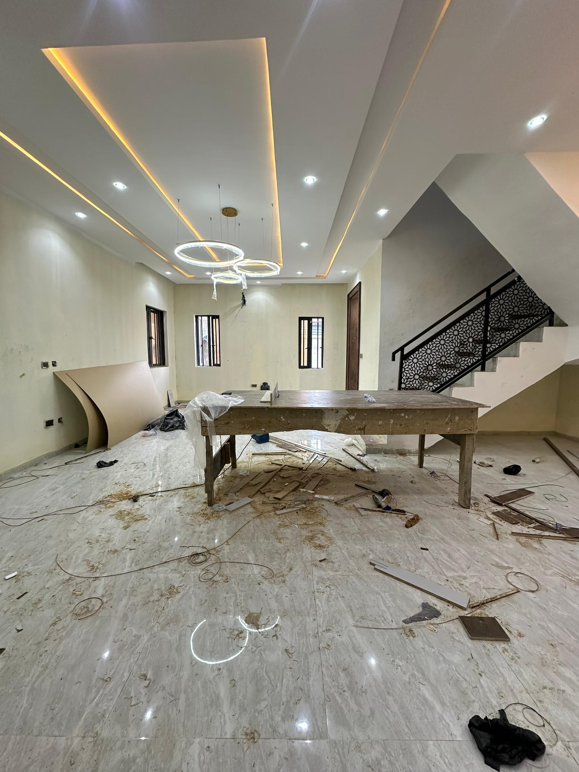 SMARTLY BUILT 4 BEDROOM FULLY DETACHED DUPLEX WITH BQ......90% COMPLETE
